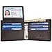 HOPSOOKEN RFID Leather Bifold Wallets Women Men Flipout Slim ID Wallet Trifold (Coffee (UP))