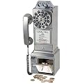 Crosley 1950's Classic Pay Phone  Brushed Chrome