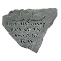 Grow Old with Me Garden Stone