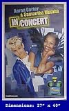 AARON CARTER & SAMANTHA MUMBA IN CONCERT RARE POSTER 27