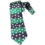Tennis Ball Tie Green and Navy