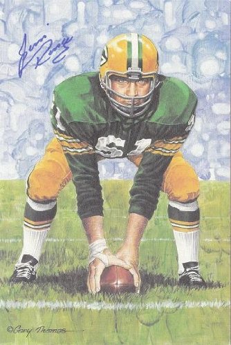 Autographed/Hand Signed Goal Line Art Gla Card Jim Ringo Packers
