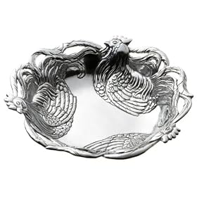 Arthur Court Rooster Salad Bowl by Arthur Court Designs