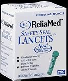 Reliamed Safety Seal Lancets - Box of 100