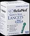 Search : Reliamed 30 gauge Safety Seal Lancets - Box of 100