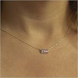 0.50 Carat Sapphire and Diamond American Flag Necklace