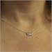 0.50 Carat Sapphire and Diamond American Flag Necklace