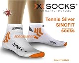 X-Socks Tennissocken Low Cut Silver + 13-fach Schutz - 2 Paar