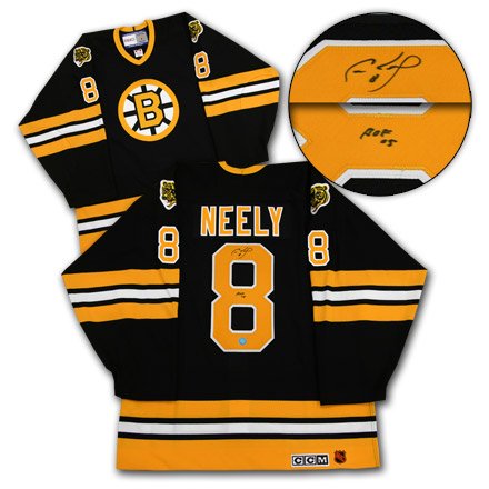 CAM NEELY Boston Bruins SIGNED 80s Retro Jersey w/ HOF