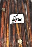 12" BULLY STICKS - Regular Select Thick - Dog Chew Treats, 12 inch (48 Pack), by Downtown Pet Supply