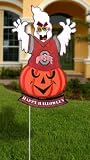 20" Lighted NCAA Ohio State Buckeyes "Happy Halloween" Yard Decoration