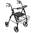 Drive Medical D-Lite Aluminum Rollator - Black