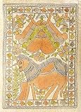 Asia Art of India Madhubani Folk Paintings Wall Decor Organic Color Paper 11 x 15 inches