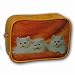 3D Lenticular Roma Purse, 3D Image, 3 cute White Cats, TP-304-ROMA