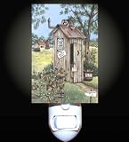 Country Outhouse Decorative Night Light
