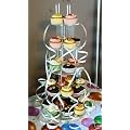 5 TIER DESIGNER CUPCAKE WEDDING FAIRY CUP CAKE STAND