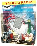 Batman Movie The Dark Knight Exclusive Value 2 Pack 6 Inch Tall Action Figure Set - Battle Cape Batman Versus Destructo-Case The Joker