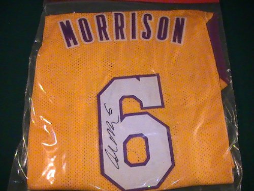 ADAM MORRISON SIGNED AUTOGRAPHED LOS ANGELES LAKERS JERSEY W/ HOLOGRAM + COA