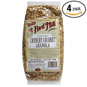 Bob's Red Mill Granola, Crunchy Coconut, 18-Ounce Units (Pack of 4)
