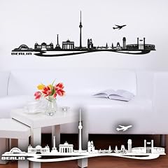 Wandkings Wandtattoo "Skyline Berlin (mit Sehensw�rdigkeiten und Wahrzeichen der Stadt)" 80 x 25 cm haselnussbraun - erh�ltlich in 33 Farben