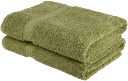 Supreme Egyptian Cotton 2-Piece Bath Sheet Set, Green Tea