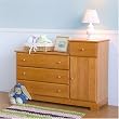 Kalani Combo Dresser in Honey Oak Finish By Da Vinci Baby Furniture