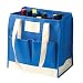 True Fabrications Canvas 6-Bottle Wine Tote and Wine Bag, Bay Blue
