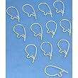 12 Sterling Silver French Ear Wires Earrings 25 Gauge
