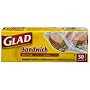 Glad Food Storage Zipper Sandwich Bags, 50-Count Boxes (Pack of 12)