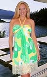 Designer Milano Green Print Jersey Dress by Jax Couture