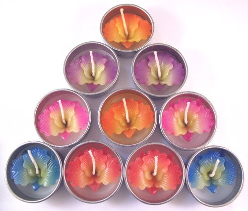 Orchid Tealight Candles (A Pack of 10)