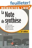 La note de synth�se