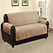 Quilted Microfiber Pet Dog Couch Sofa Furniture Protector Cover, Kashi, (Sofa, Camel)