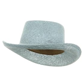 New Gambler Straw Hats-Lt Blue W35S18C