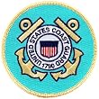 US Coast Guard Embroidered Patch USCG Insignia Military Iron-On Emblem