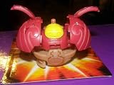 BAKUGAN BAKUSWAP BIGGER NEW LOOSE DUAL ATTRIBUTE PYRUS RED OVER SUBTERRA BROWN CLAYF 570G