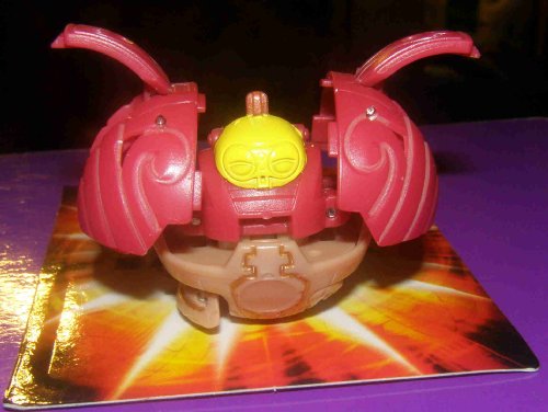 BAKUGAN BAKUSWAP BIGGER NEW LOOSE DUAL ATTRIBUTE PYRUS RED OVER SUBTERRA BROWN CLAYF 570G