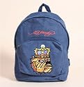 ED HARDY Backpack Rucksack Bulldog jeansblau