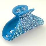 Tillier Blue Crystal - Cubitas Duchamp Collection (Made in France, Swarovski Crystals, Claw clip)