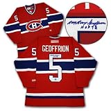 BOOM BOOM GEOFFRION Montreal Canadiens SIGNED JERSEY - Autographed NHL Jerseys