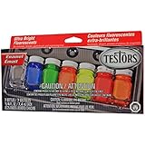 Testors Enamel Paint Set, Fluorescent