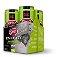 Steaz Lime Energy Drink, 4 Count, 12-Ounce Cans (Pack of 6)