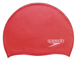 Speedo Silicone Swim Cap (Red)