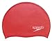Speedo Adult Solid Silicone Swimming Dome Swim Cap, Deep Gold, One-Size Stretch
