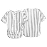 Eastbay Men's S/S Pinstripe Basic Baseball Jrsy