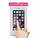 BOGZON Universal Fluorescent Waterproof Case Bag for Outdoor Activities - Waterproof Life Pouch / Dry Bag for Apple iPhone 6 plus, 6, 5S, 5C, 5; Galaxy S6, S4, S3; HTC One X, Galaxy Note 5, Red