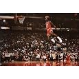 Michael Jordan (Mid-Air Dunk) Sports Poster Print - 36x24