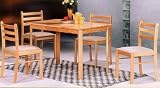 Review Cross  / BEAUTIFUL 5-PC ALL NATURAL SOLID WOOD DINETTE SET