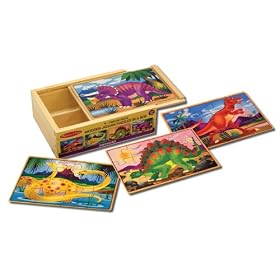 Melissa and Doug Deluxe Dinosaur in a Box Jigsaw Puzzles by Melissa & Doug