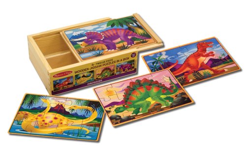 Buy Melissa & Doug Deluxe Dinosaur in a Box Jigsaw Puzzles by Melissa and Doug now!